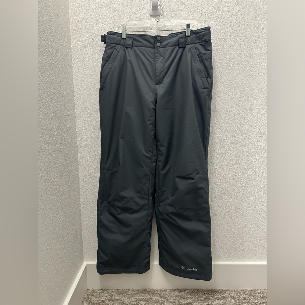 Columbia ski pants, gray, size large